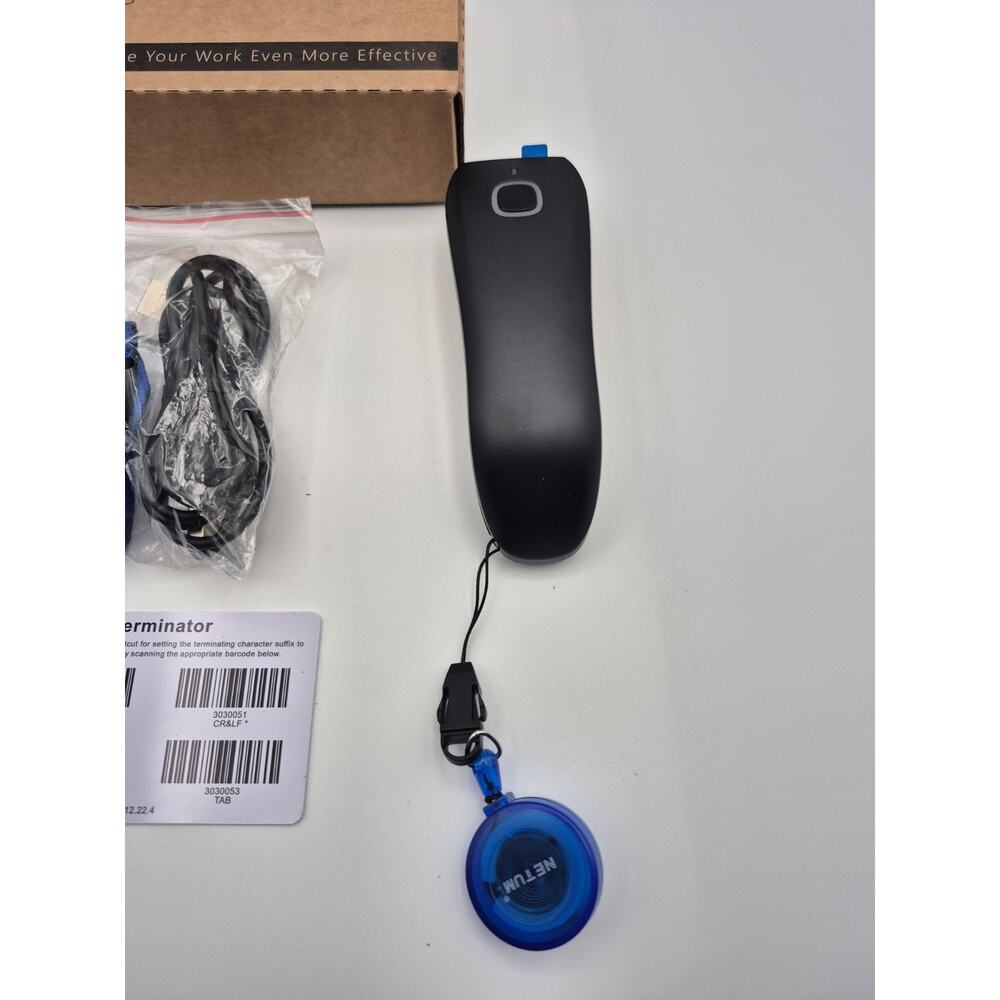 NETUM Mini Barcode Scanner/QR Code Scanner Model C750 New Open Box - Picture 2 of 9